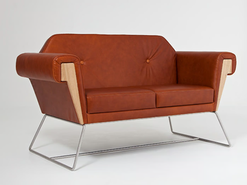 HOVE CLUB - 2 seater leather sofa by Liqui Contracts - view 2